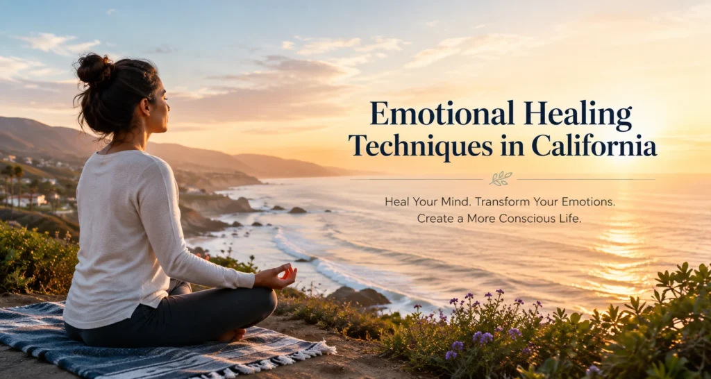 Transformative emotional healing meditation by the California coast
